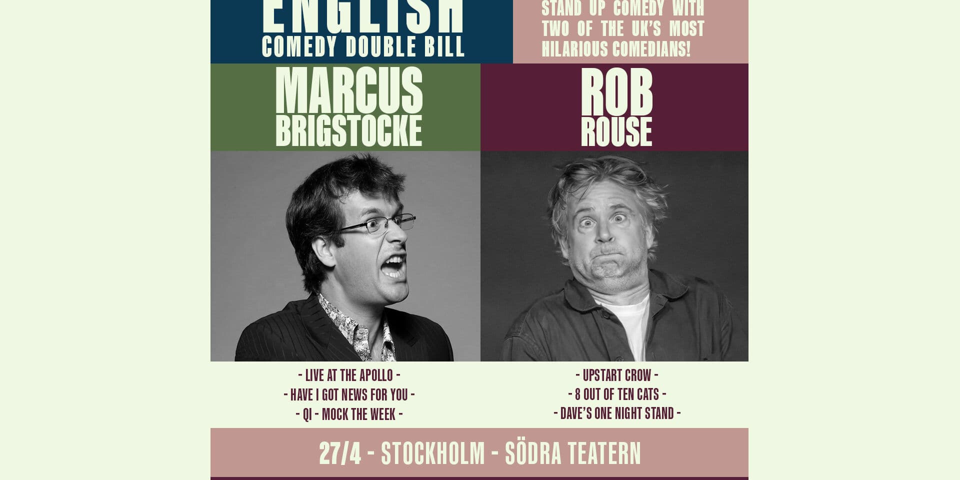 MARCUS BRIGSTOCKE & ROB ROUSE